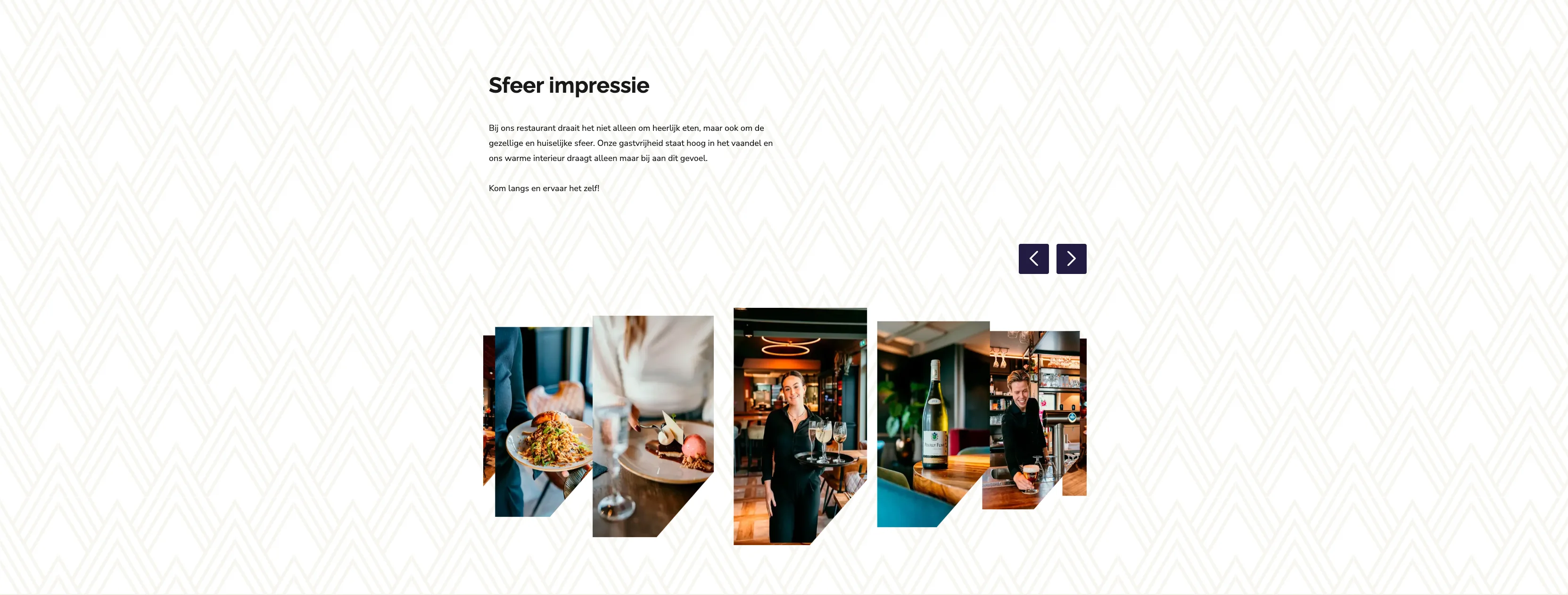 Marktzicht Eten & Drinken website weergegeven op een laptop