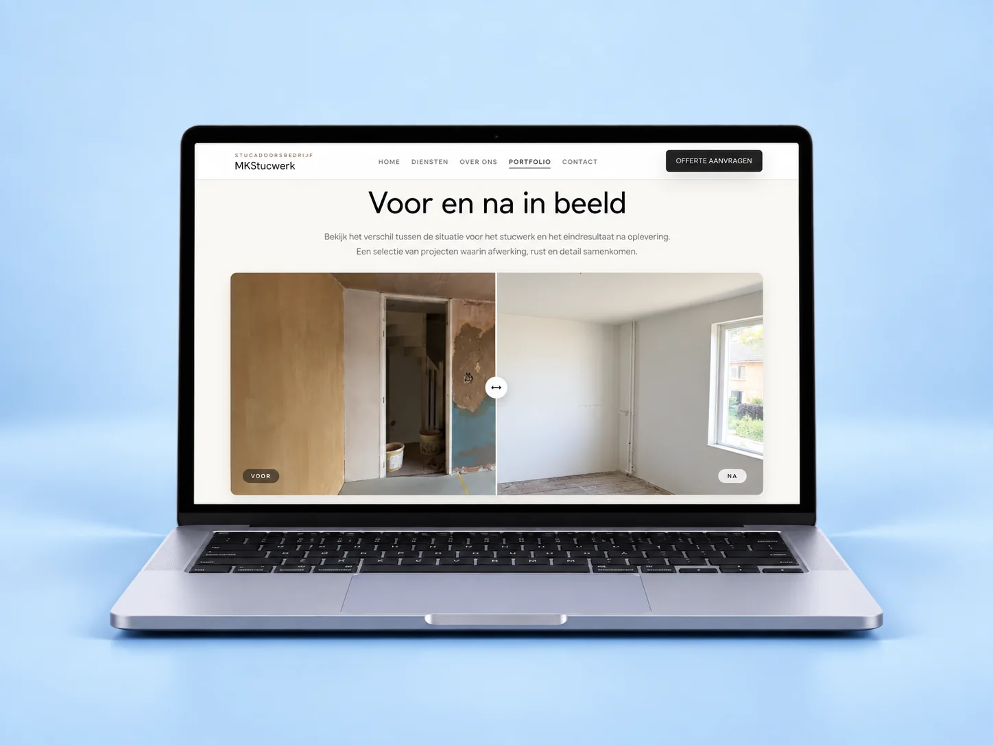 Mobiele bankapp met indigo accenten